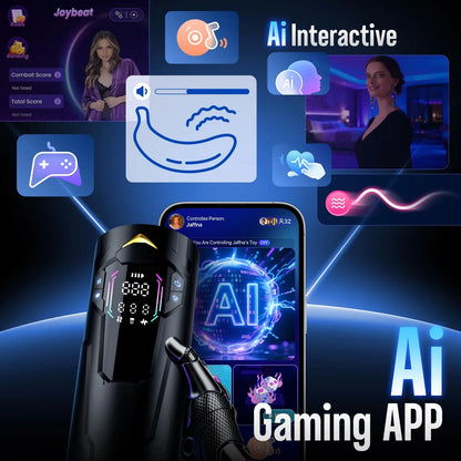 XT4 Hands Free Masturbator Squeeze Sucking Thrusting Vibrating App Interaction