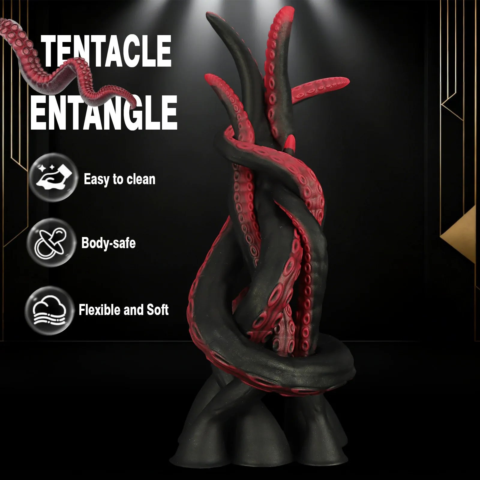 Deep Realm  Extra-Long Spiral Suction Dildo