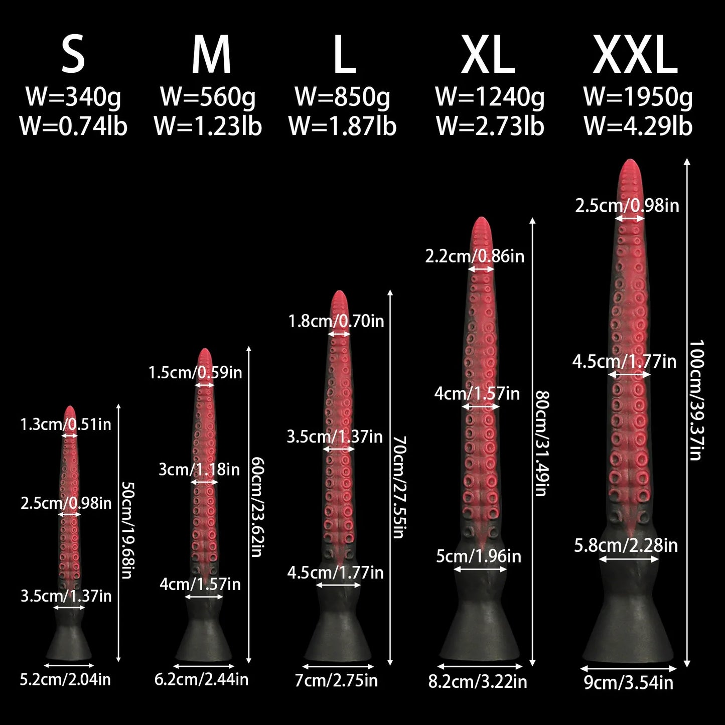Deep Realm  Extra-Long Spiral Suction Dildo