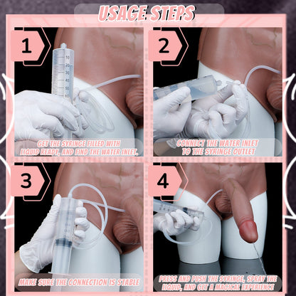 Realistic Squirting Silicone Penis Sleeve Panty – Wearable Cock Sleeve for Size & Confidence