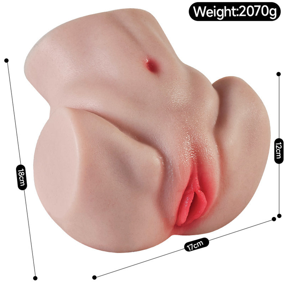 Xinghaoya Silicone Fake Ass Toy - Ultra Realistic Dual Tunnel Design for Premium Male Solo Play