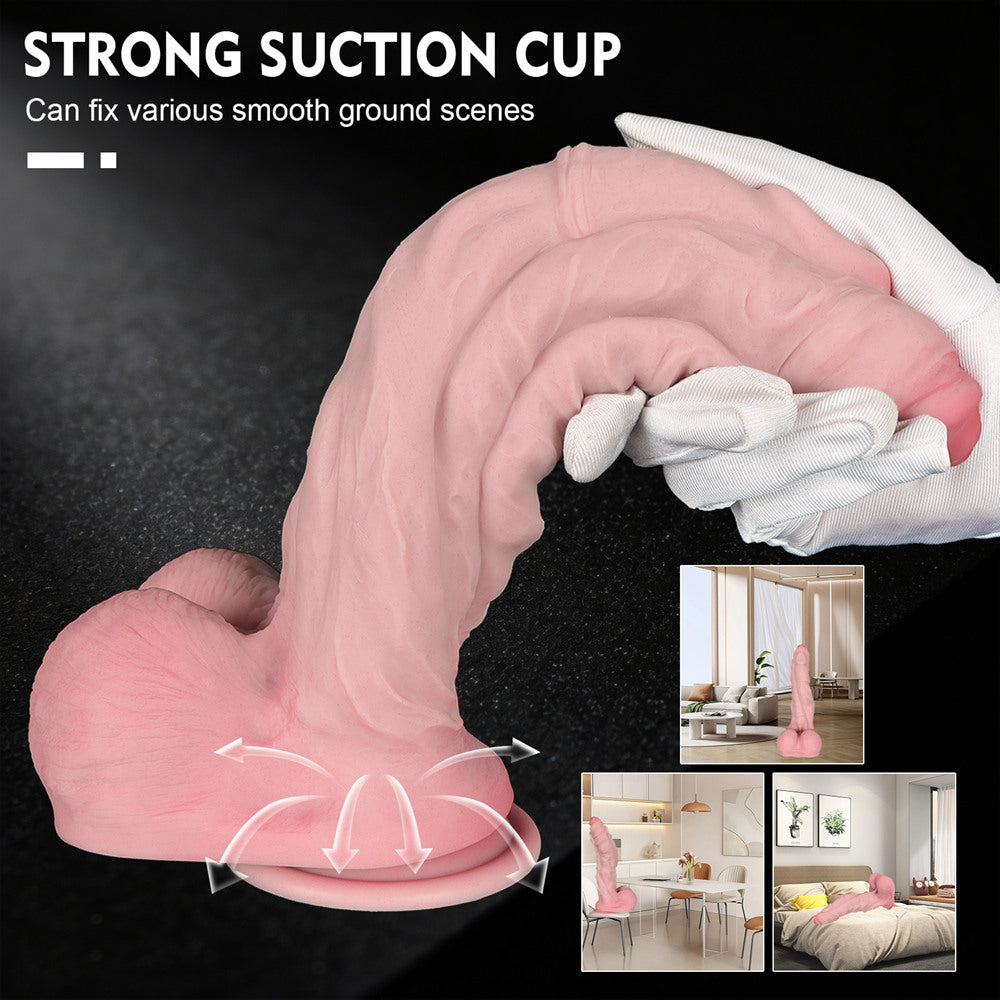 Xinghaoya Fantasy Dildo - Muscular Textured Realistic Silicone Dildo with Strong Suction Cup