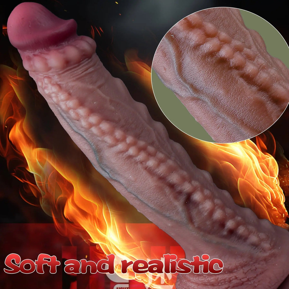 Heat Fit – Wearable Heated Beaded Dildo with Suction Cup