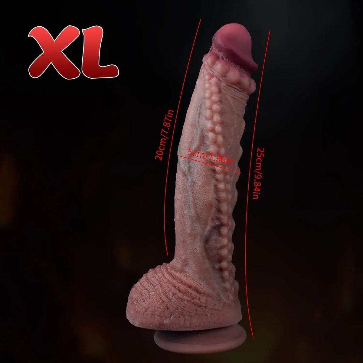Heat Fit – Wearable Heated Beaded Dildo with Suction Cup