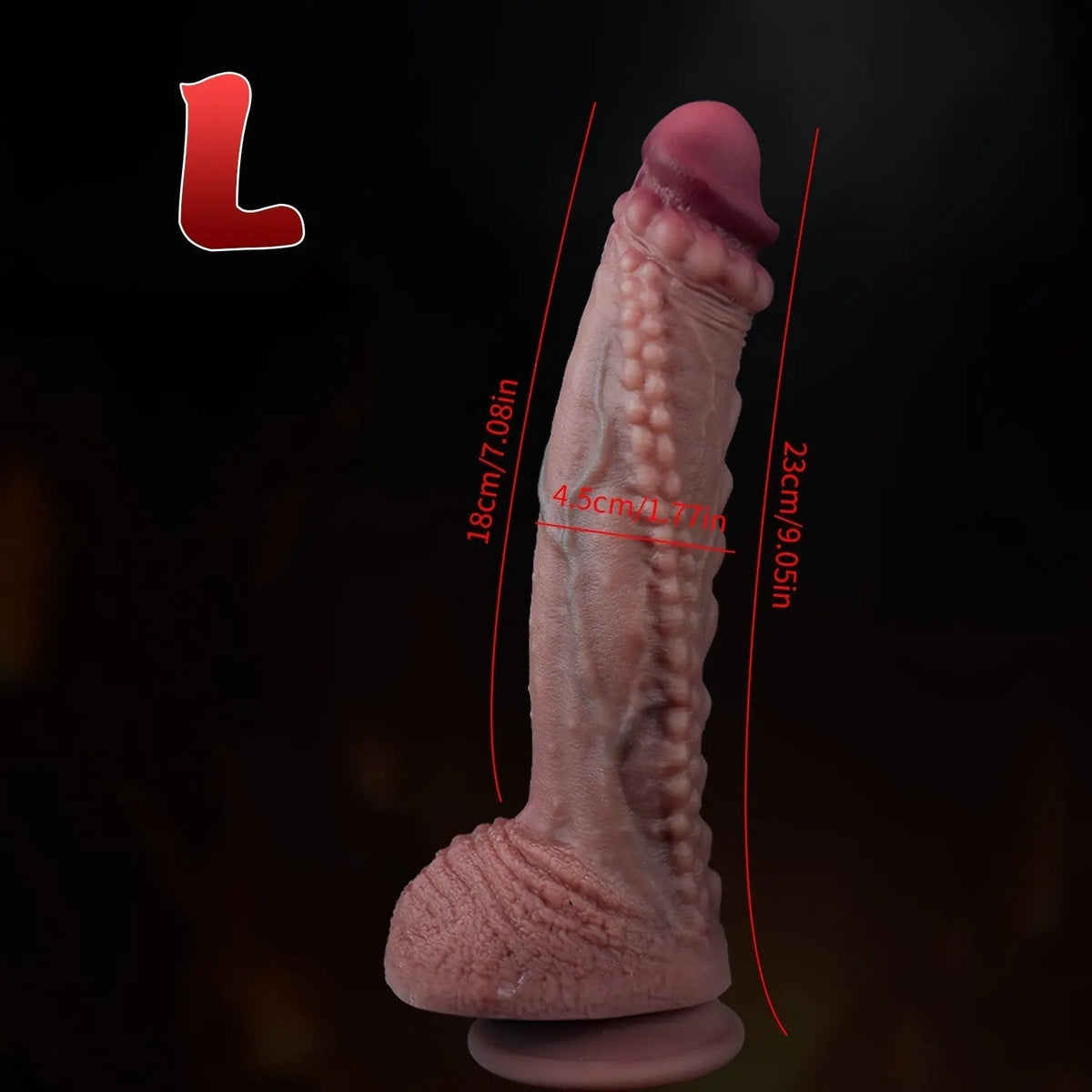 Heat Fit – Wearable Heated Beaded Dildo with Suction Cup