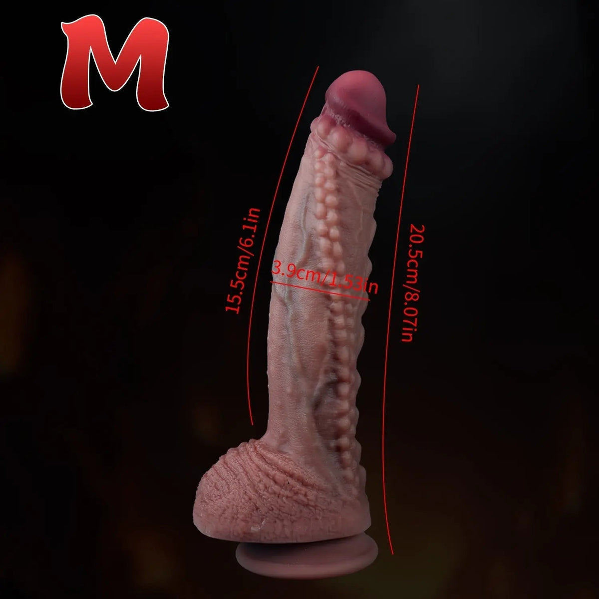 Heat Fit – Wearable Heated Beaded Dildo with Suction Cup