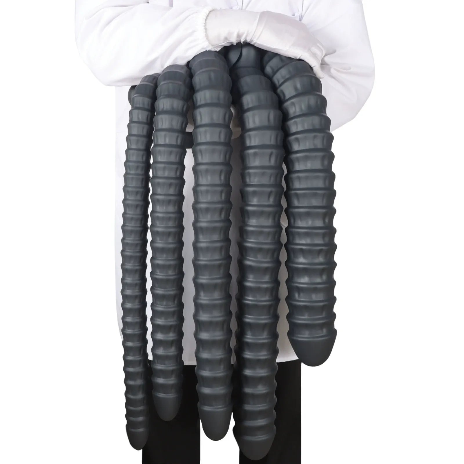 Spiral Penetrator Extra-Long Suction Dildo