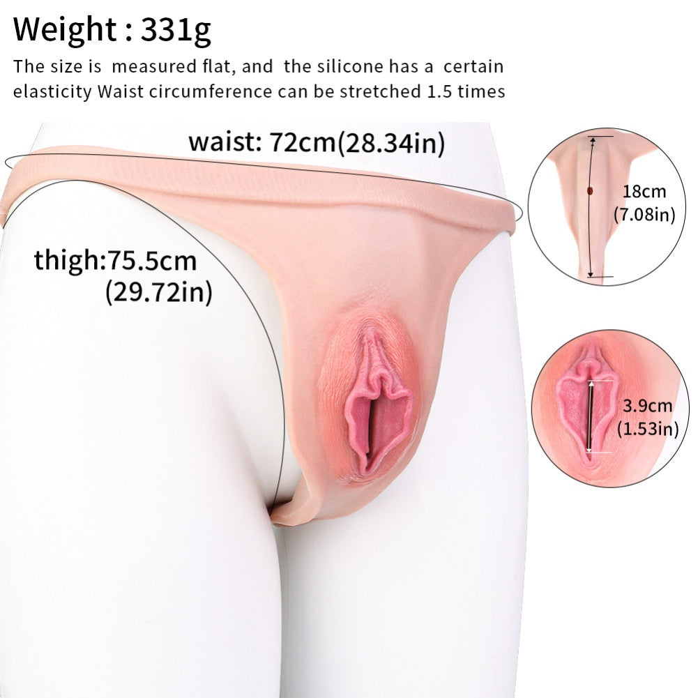 Realistic Wearable Silicone Vagina Pants